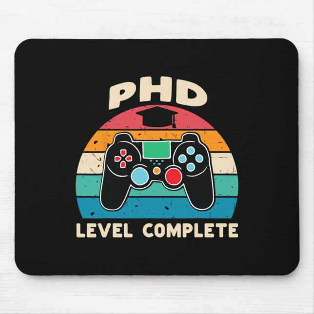 Alfombrilla De Ratón Phd Level Complete Doctorate Graduation Gift For H (Frente)