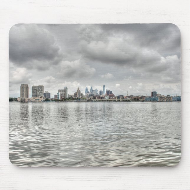 Alfombrilla De Ratón Philly Skyline (Frente)