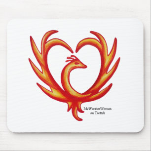 Alfombrilla De Ratón Phoenix Heart, MeWarriorWoman en Twitch