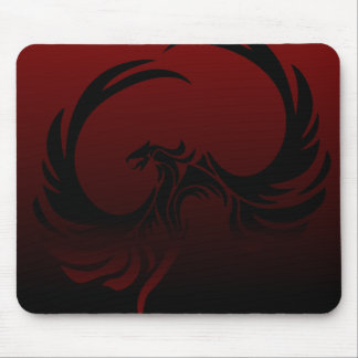Alfombrilla De Ratón Phoenix negra y roja Mousepad