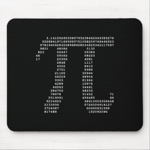 Alfombrilla De Ratón Pi Day Ascii Pi 3.14 Numero Geek