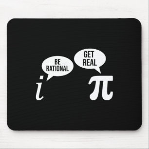 Alfombrilla De Ratón Pi Day Be Rational Get Real Funny Math Ecuation Te