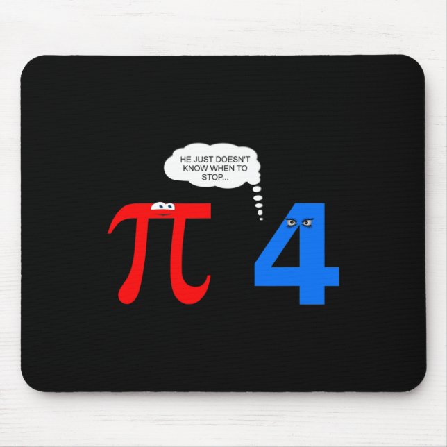 Alfombrilla De Ratón Pi Day Diez Divertidos Problemas de Relación Diver (Frente)