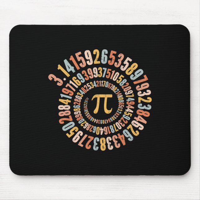 Alfombrilla De Ratón Pi Day Spiral Math Pi (Frente)