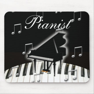Alfombrilla De Ratón Pianista y teclado