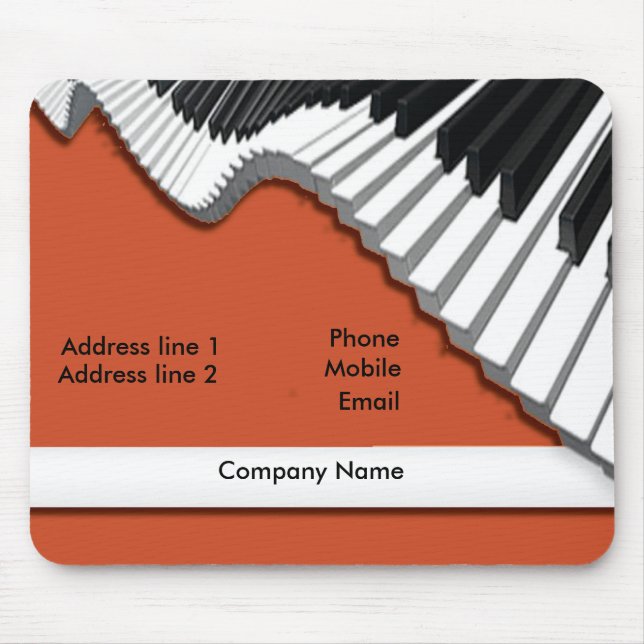 Alfombrilla De Ratón piano2 (Frente)