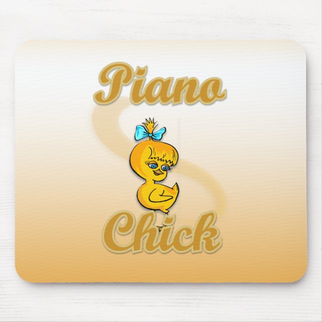 Alfombrilla De Ratón Piano Chick (Frente)