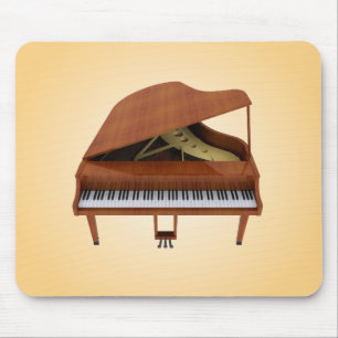 Alfombrilla De Ratón Piano de cola: Acabado en madera: Modelo 3D: Alfom