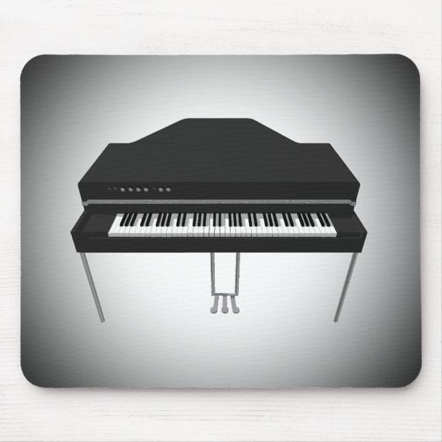 Alfombrilla De Ratón Piano de cola eléctrico: modelo 3D: Mousepad (Frente)