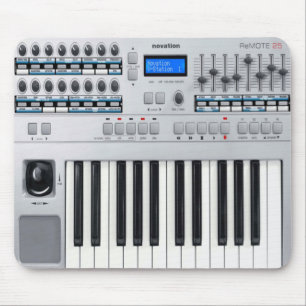 Alfombrilla De Ratón Piano eléctrico Mousepad, amante de la música