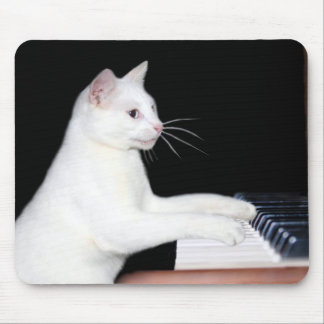 Alfombrilla De Ratón Piano jugando al gato