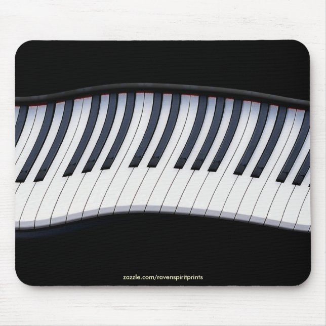 Alfombrilla De Ratón PIANO KEYS MÚSICA LOVER Mousepad (Frente)
