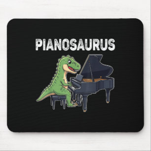 Alfombrilla De Ratón Pianosaurus Funny Dinosaur Tocando Piano Kids Musi