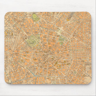 Alfombrilla De Ratón Pianta di Milano - Mapa de Milán, Italia