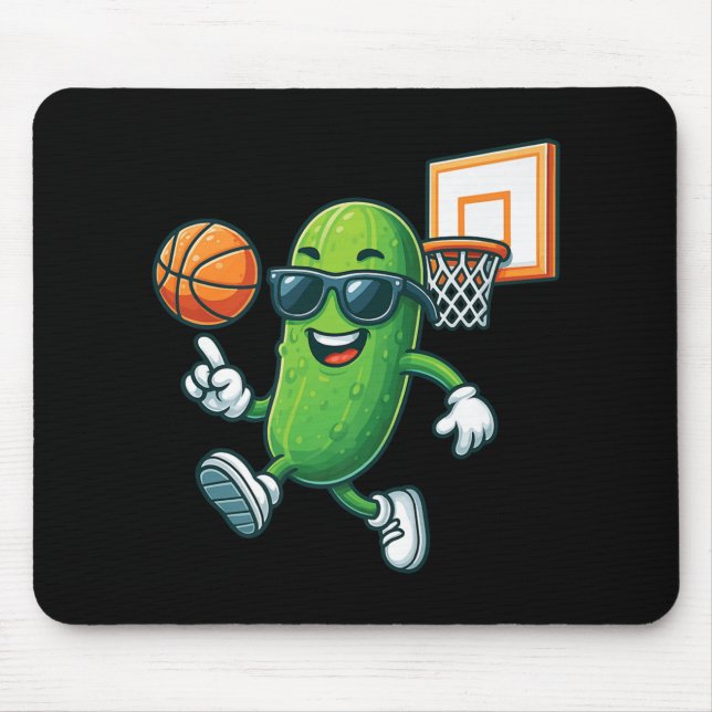 Alfombrilla De Ratón Pickle Playing Basketball Premium  (Frente)