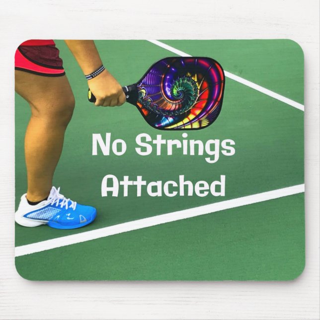 Alfombrilla De Ratón Pickleball Gracioso Sin Cadenas Acompañadas (Frente)