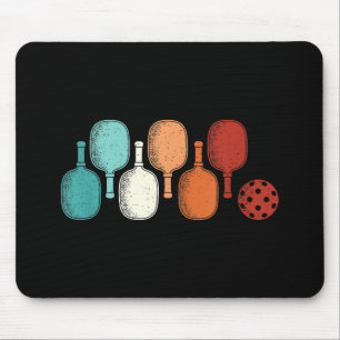 Alfombrilla De Ratón Pickleball Lover Retro Paddle Sport Vintage