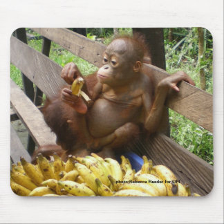 Alfombrilla De Ratón Picnic Banana Orangutan