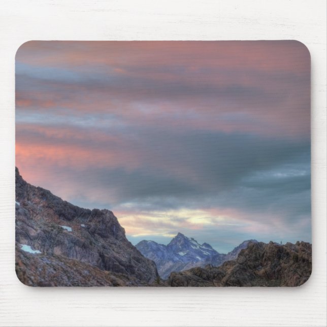 Alfombrilla De Ratón Pico Argonauta, puesta de sol (Frente)