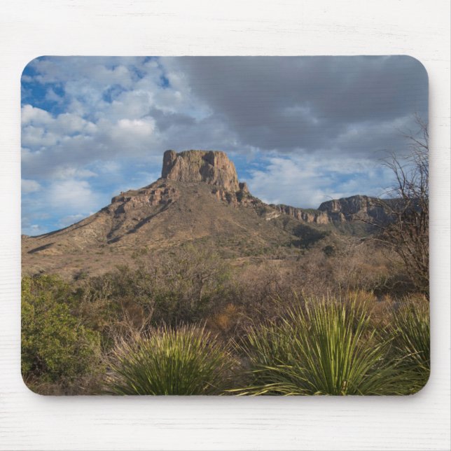 Alfombrilla De Ratón Pico Casa Grande, Cuenca Chisos, Big Bend (Frente)