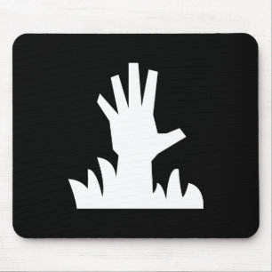 Alfombrilla De Ratón Pictograma de levantamiento Mousepad del zombi