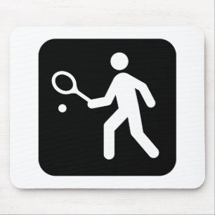Alfombrilla De Ratón Pictograma del Racquetball del tenis