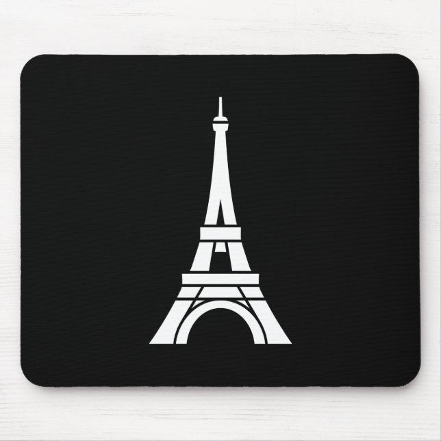 Alfombrilla De Ratón Pictograma Mousepad de la torre Eiffel (Frente)