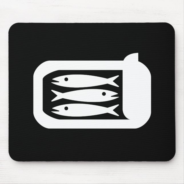 Alfombrilla De Ratón Pictograma Mousepad de las sardinas (Frente)