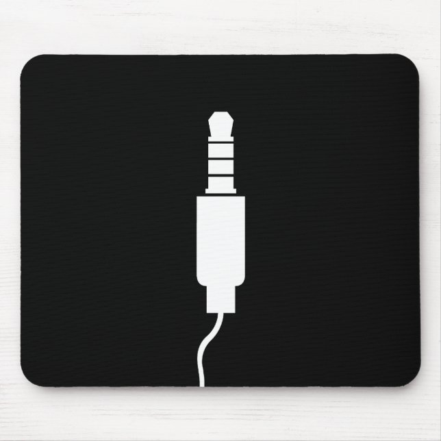 Alfombrilla De Ratón Pictograma Mousepad del conector de auriculares (Frente)