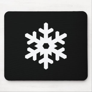 Alfombrilla De Ratón Pictograma Mousepad del copo de nieve