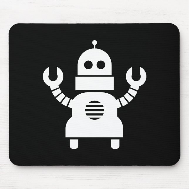 Alfombrilla De Ratón Pictograma Mousepad del robot (Frente)