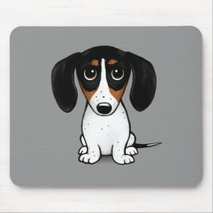 Alfombrilla De Ratón Piebald Dachshund Almohadilla de ratón de perro