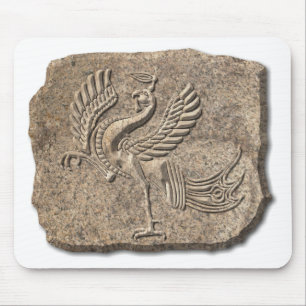 Alfombrilla De Ratón Piedra de ave roja