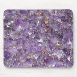 Alfombrilla De Ratón Piedra de gema de cristal de amatilo púrpura