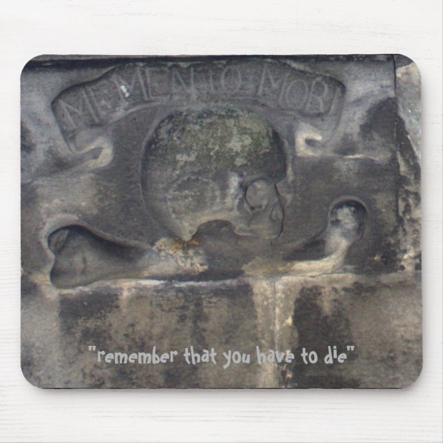 Alfombrilla De Ratón Piedra latina medieval (Frente)