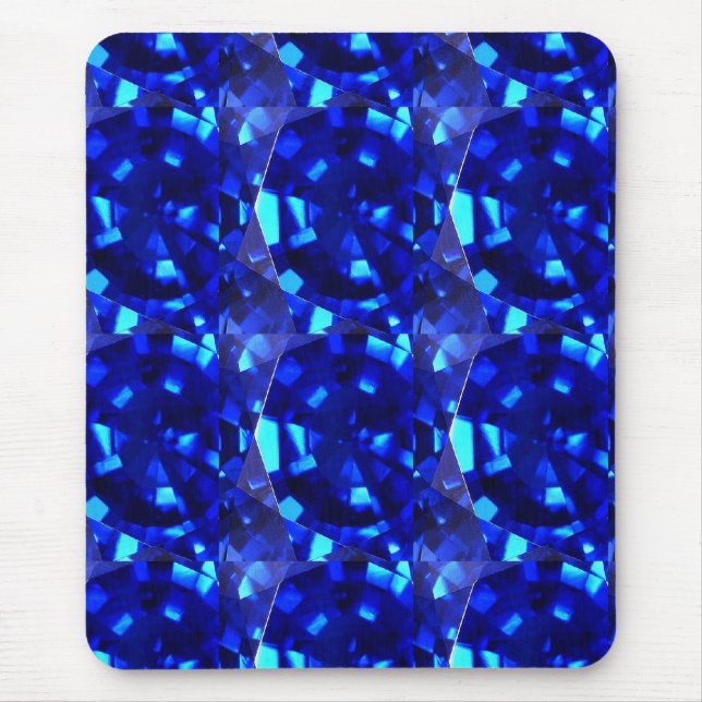 Alfombrilla De Ratón piedra preciosa azul (Frente)