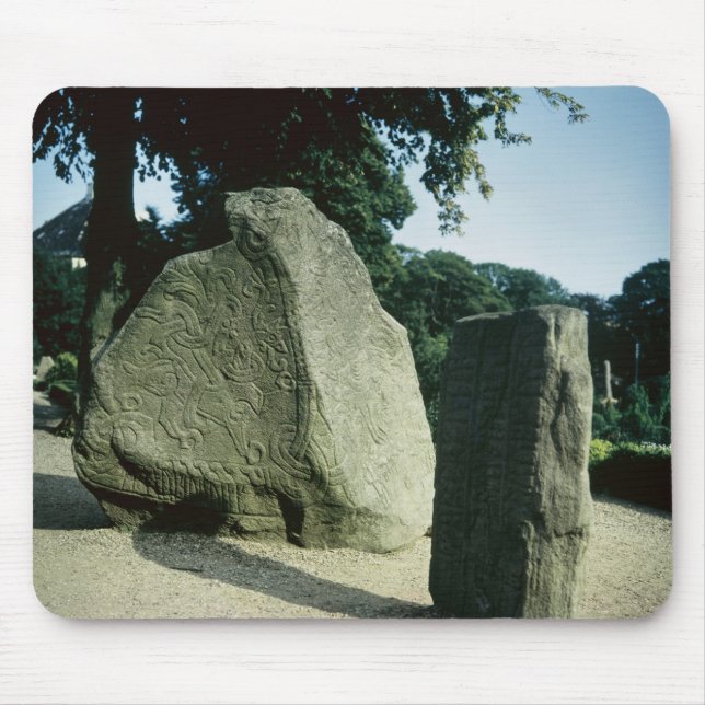 Alfombrilla De Ratón Piedras de la runa de Viking (Frente)