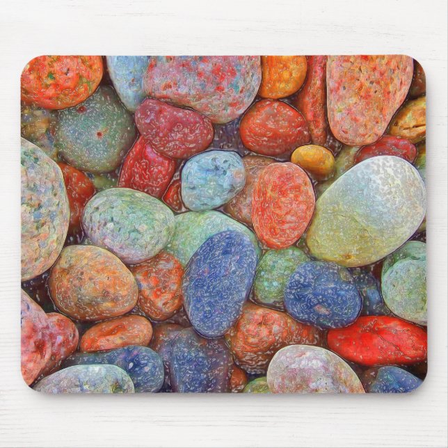 Alfombrilla De Ratón Piedras, piedras y rocas de colores (Frente)