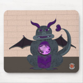 Alfombrilla De Ratón Piedras preciosas y dragones felpudo de febrero