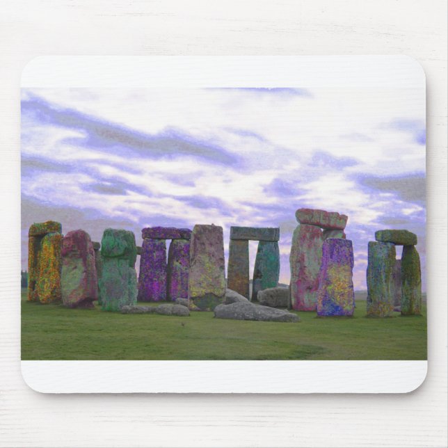 Alfombrilla De Ratón Piedras psicodélicas (Frente)