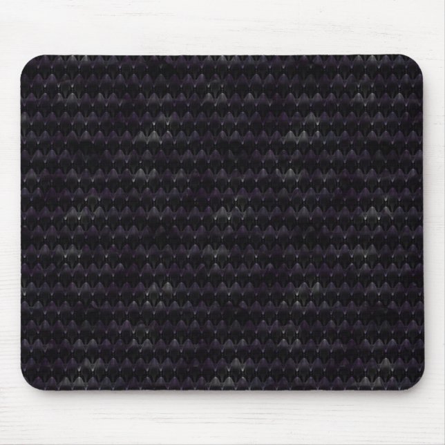 Alfombrilla De Ratón Piel extranjera cristalina púrpura (Frente)