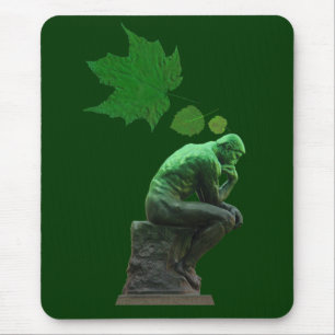 Alfombrilla De Ratón Piense el verde