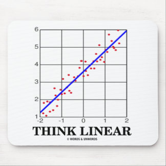 Alfombrilla De Ratón Piense linear (las estadísticas de la regresión