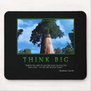Alfombrilla De Ratón Piense Mousepad grande