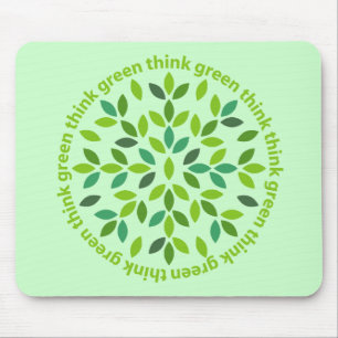 Alfombrilla De Ratón Piense Mousepad verde