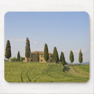 Alfombrilla De Ratón Pienza, Val d'Orcia, provincia de Siena, Toscana,