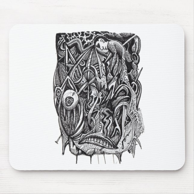 Alfombrilla De Ratón Pierced, por Brian Benson (Frente)