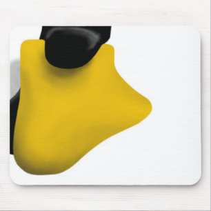 ALFOMBRILLA DE RATÓN PIERNA DEL PIE DEL PINGÜINO DE LINUX TUX