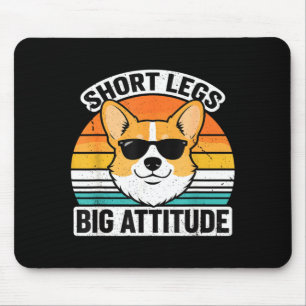 Alfombrilla De Ratón Piernas Cortas Gran Actitud Corgi Divertido Mamá P