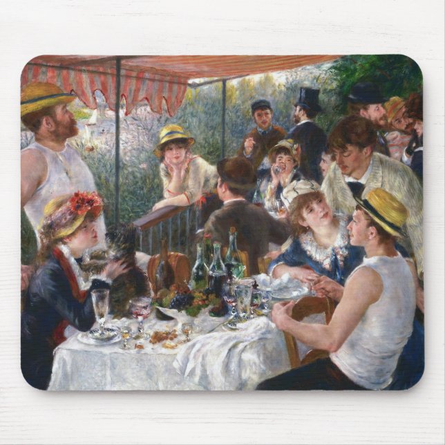 Alfombrilla De Ratón Pierre-Auguste Renoir - Luncheon del Fiesta de Boa (Frente)
